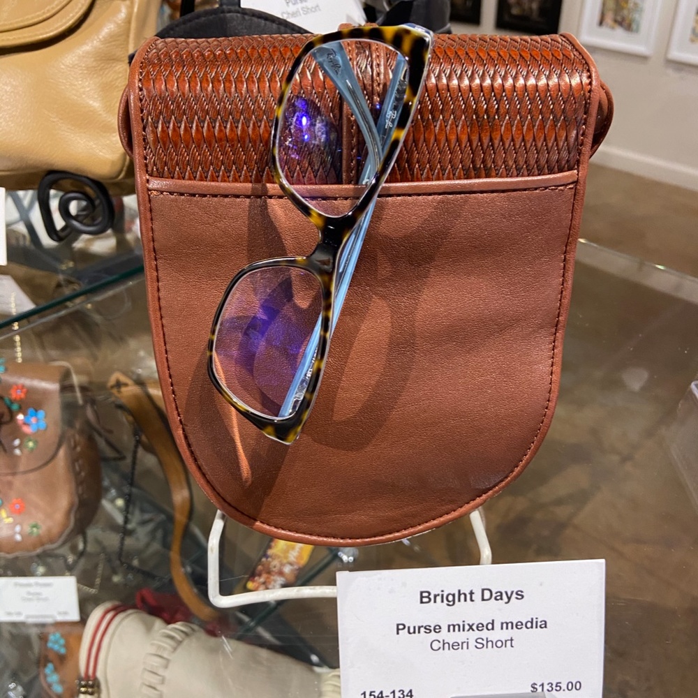 Brighton leather woven crossbody bag - Picture 7 of 10